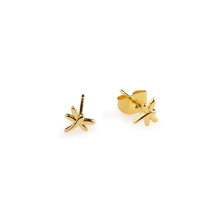 Noya - Minimalistic Dragonfly Stud Earrings