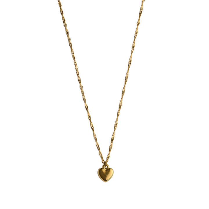 Julie - Hängande Hjärthalsband Rostfritt Stål