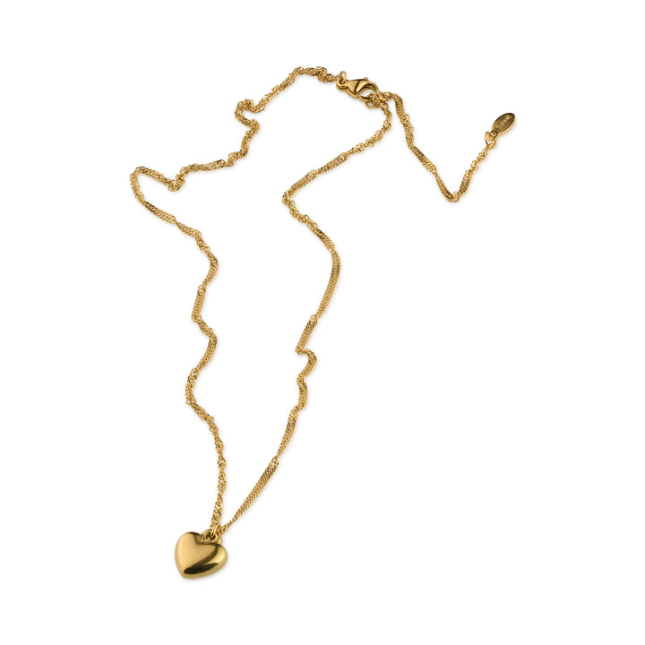 Julie - Hängande Hjärthalsband Rostfritt Stål