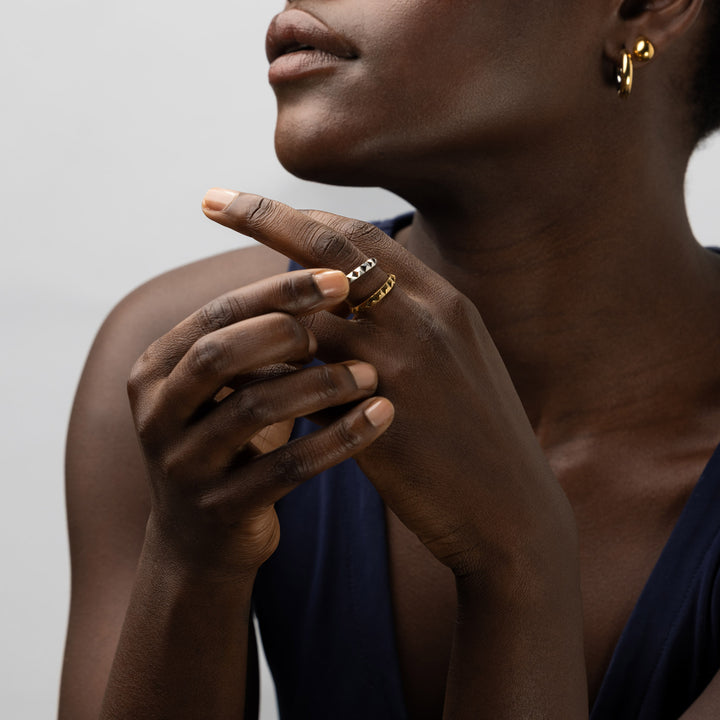 Vide - Elegant Nitring Rostfritt Stål