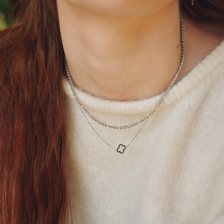 Tui - Halsband Klöver Rostfritt Stål