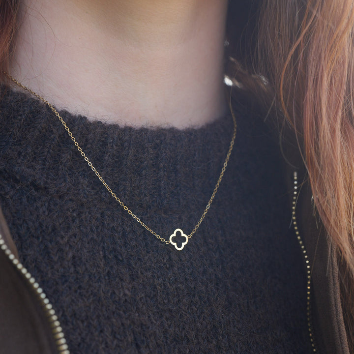 Tui - Halsband Klöver Rostfritt Stål