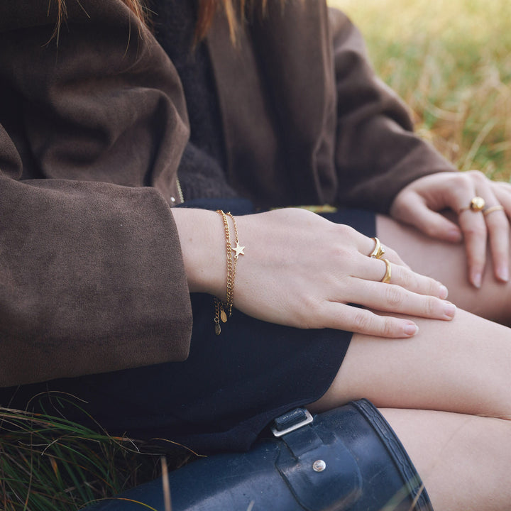 Majda - Armband Stjärnor Rostfritt Stål