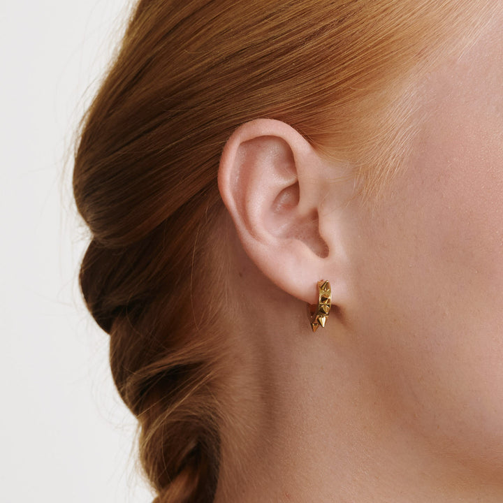 Nike - Spike Hoop Earrings Stainless Steel