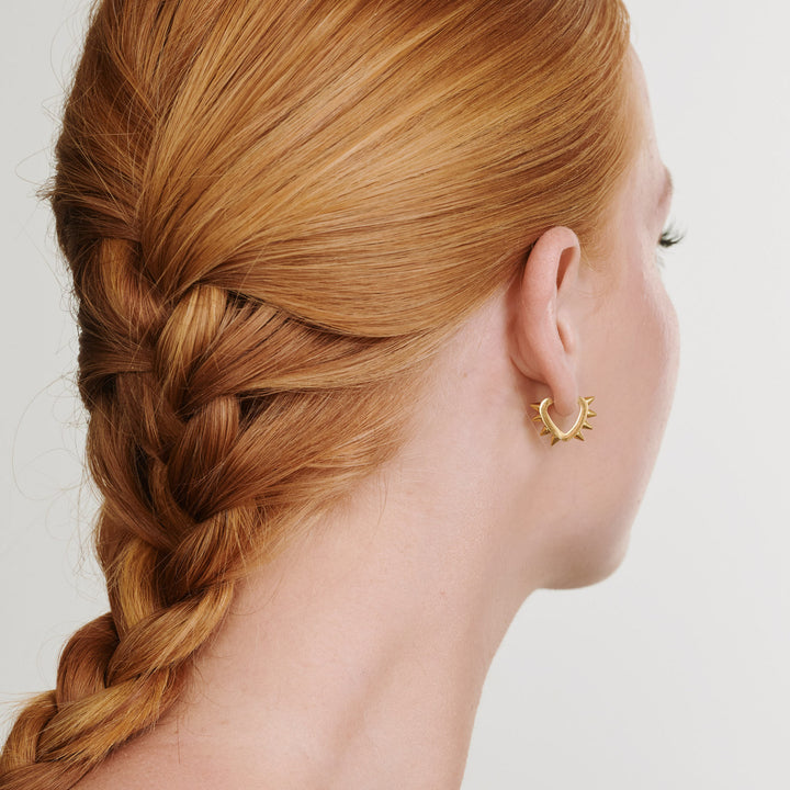 Nike - Spike Hoop Earrings Stainless Steel