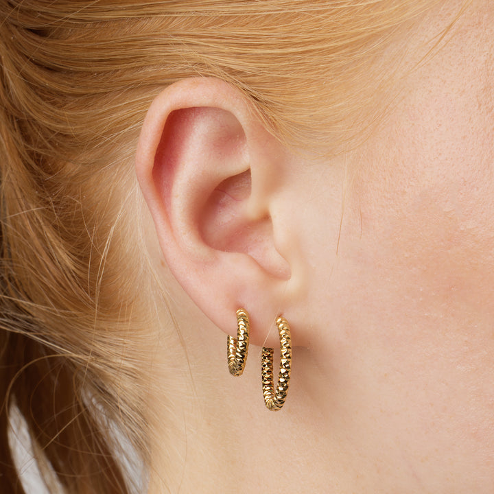 Torun - Hoops Örhängen 16mm Rostfritt Stål