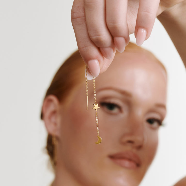 Unni - Kedjeörhängen Rostfritt Stål