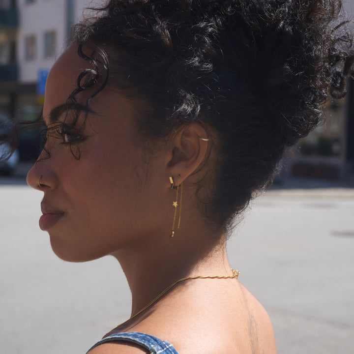 Unni - Kedjeörhängen Rostfritt Stål