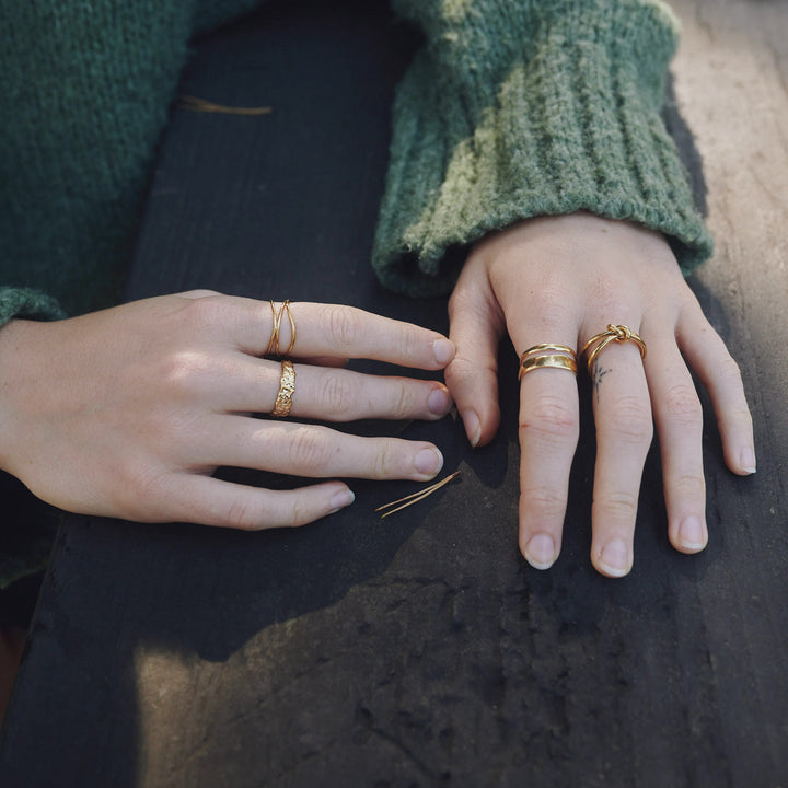 Polly - Duo Ring Rostfritt Stål