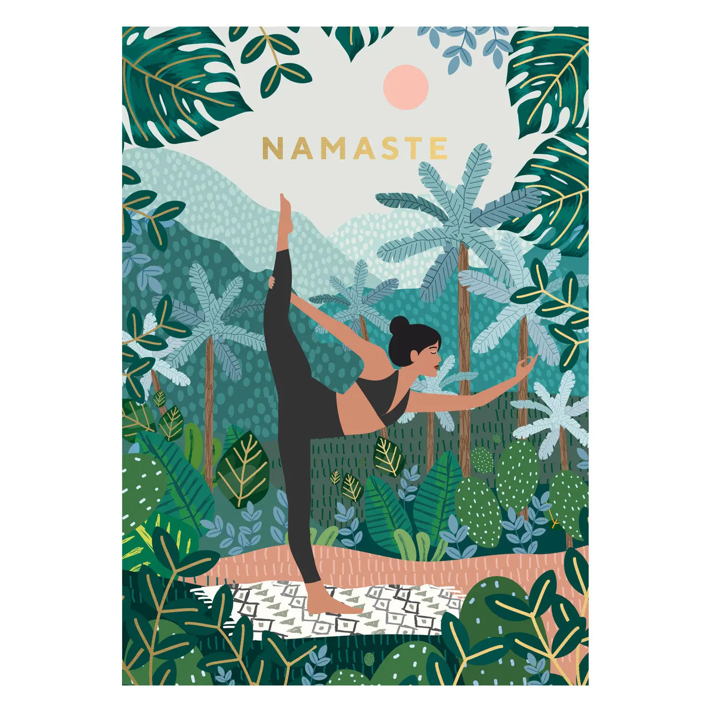 Namaste Yoga Postcard