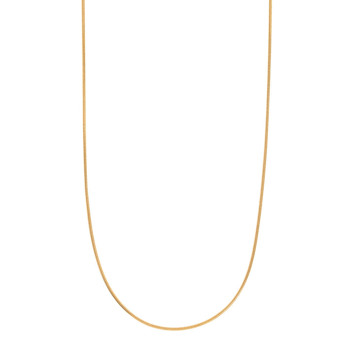 Onyx - Slim Snake Chain Halsband Rostfritt stål