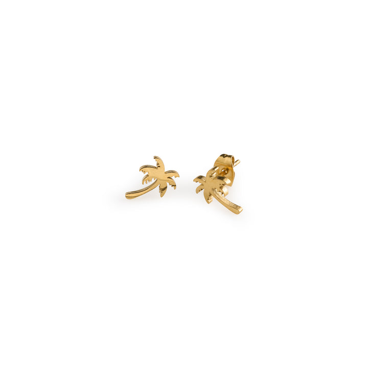 Vanja - Palm Tree Stud Earrings Stainless Steel