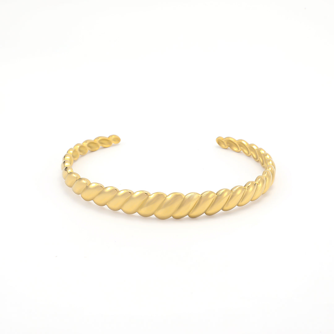 Isabel - Croissant Bangle Armband Rostfritt Stål