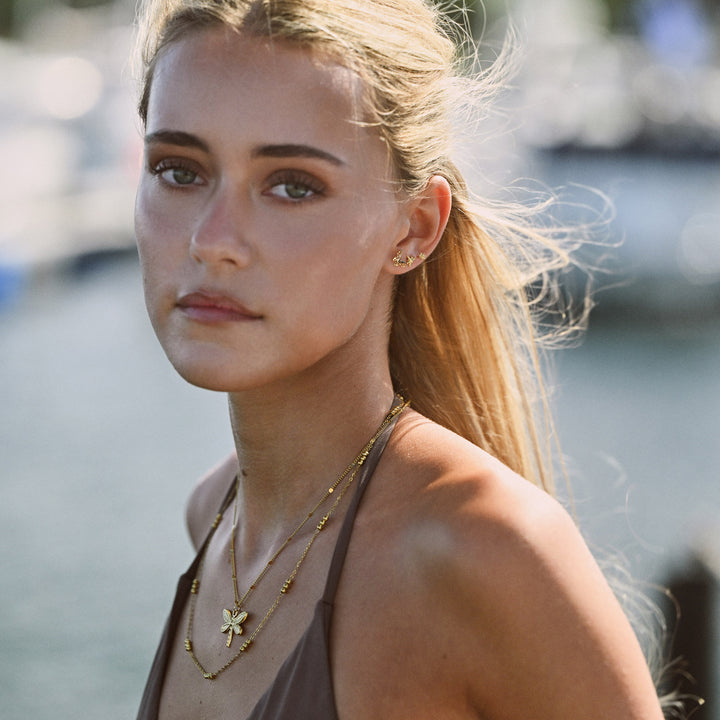 Noya - Halsband Trollslända Rostfritt Stål