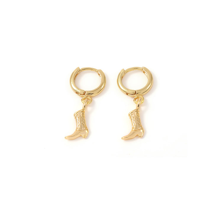 Wendy - Cowboy Boot Hoop Earrings