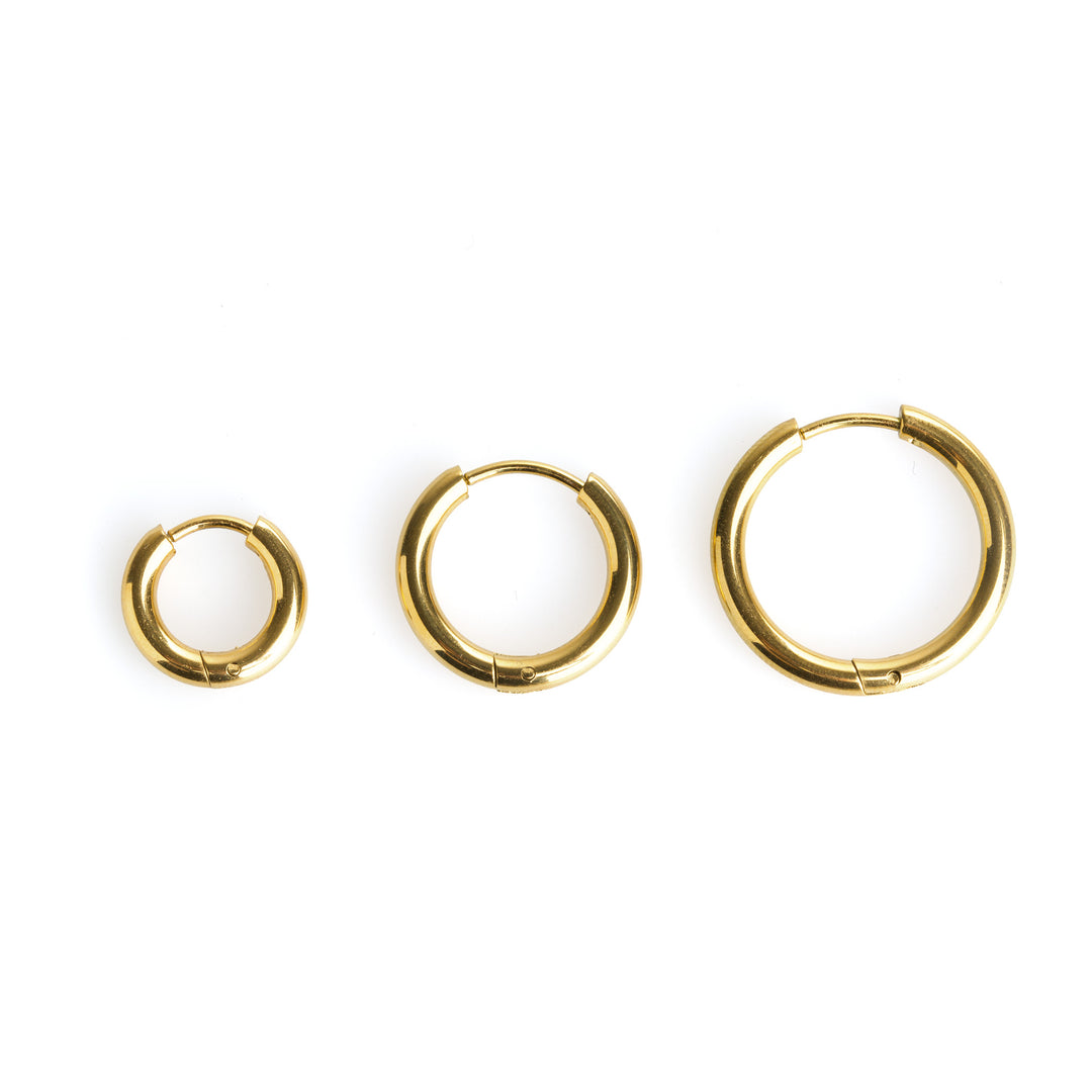 Hollie - Hoops Örhängen 17mm Rostfritt stål
