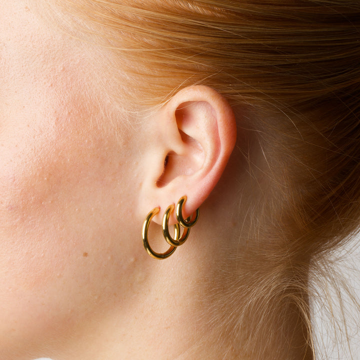Hollie - Hoops Örhängen 17mm Rostfritt stål
