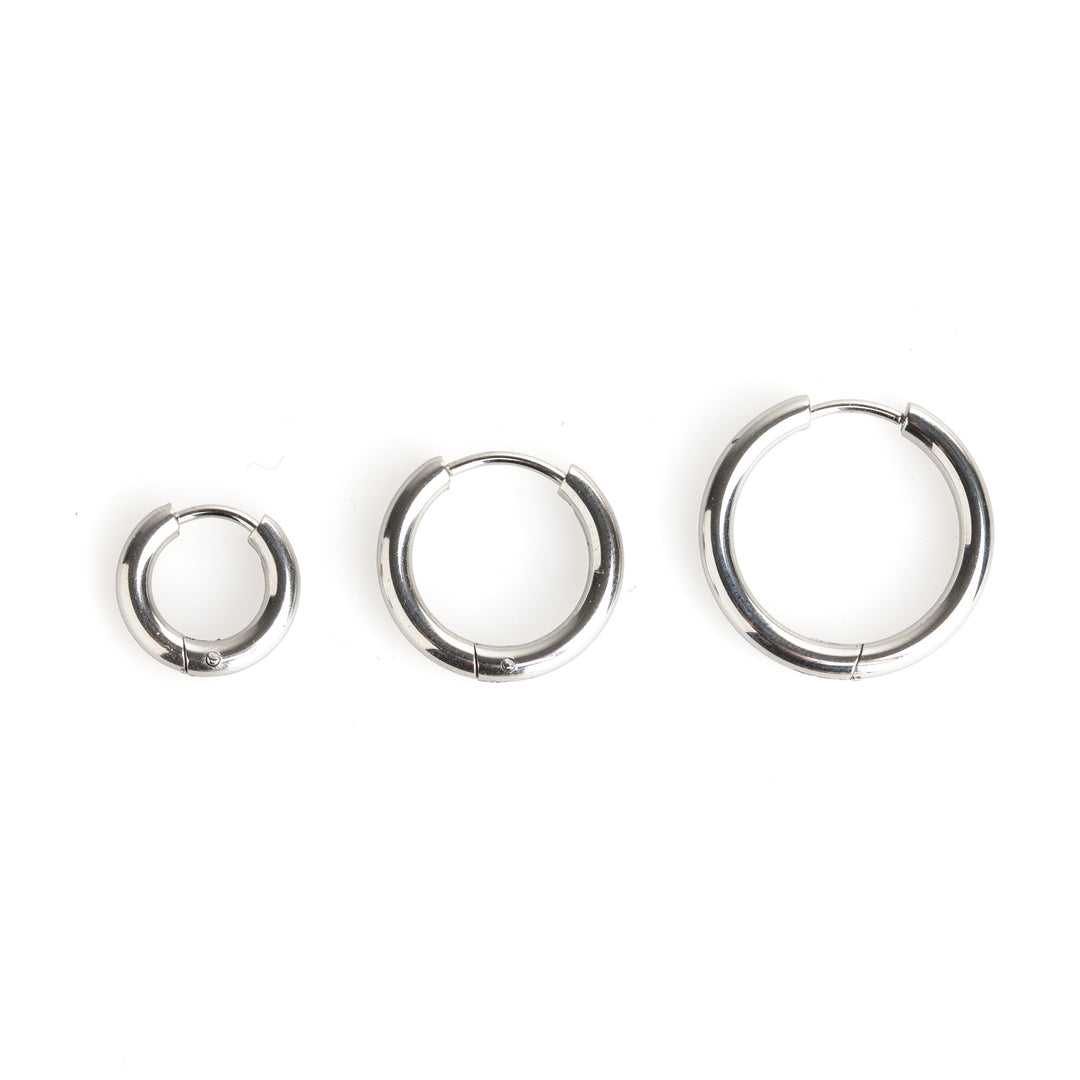 Hollie - Örhängen med ring 21mm Rostfritt stål