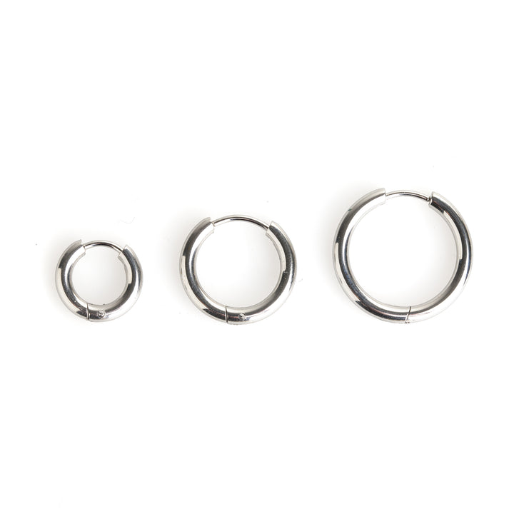 Hollie - Örhängen med ring 21mm Rostfritt stål