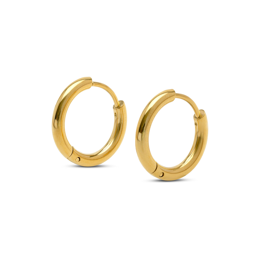 Hollie - Örhängen med ring 21mm Rostfritt stål