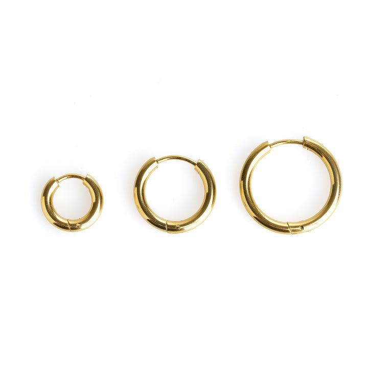 Hollie - Örhängen med ring 21mm Rostfritt stål