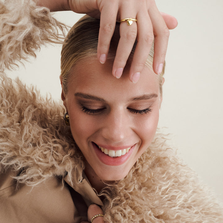 Iselin - Ring Hjärta Rostfritt Stål