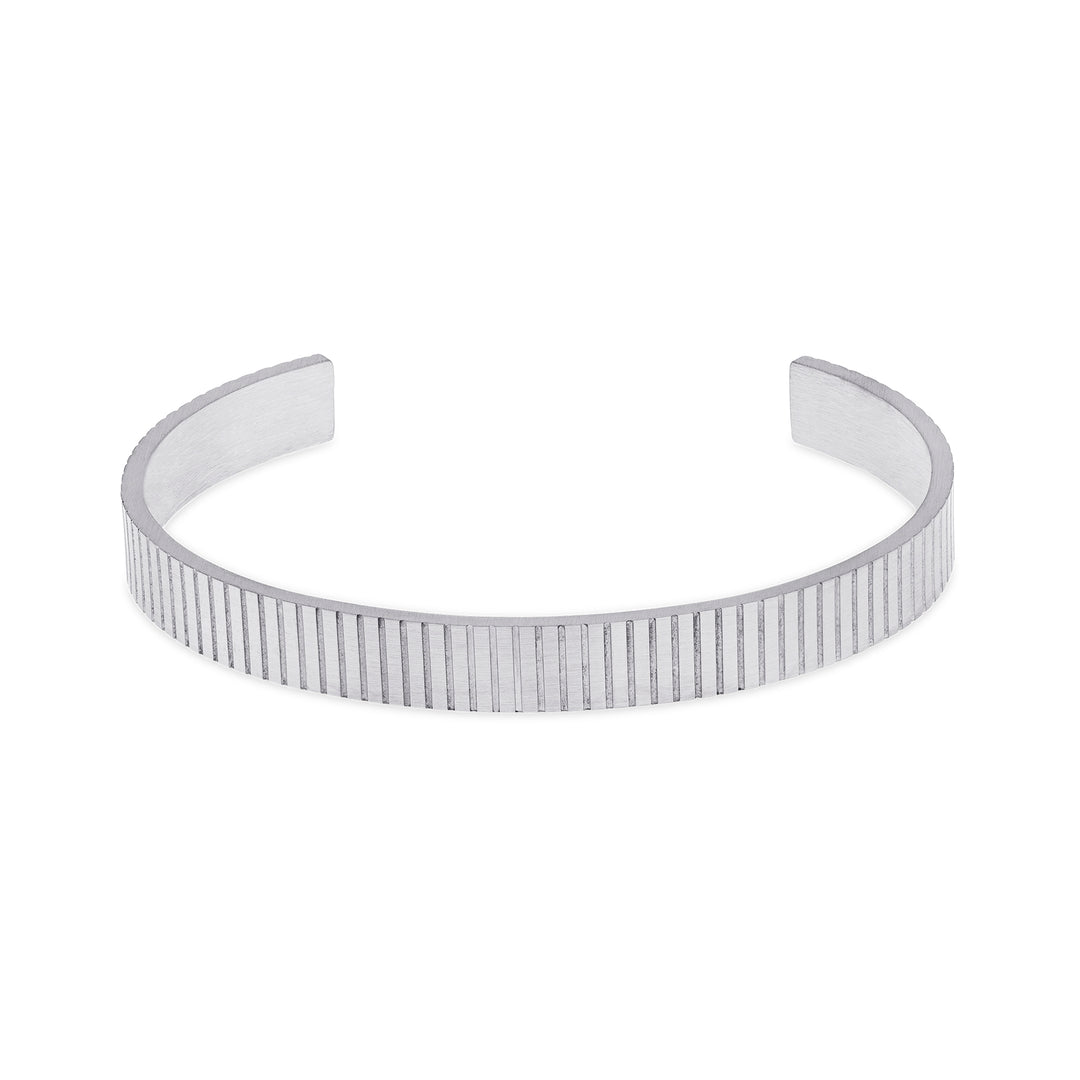 Tage - Ribbad Bangle Armband Rostfritt Stål
