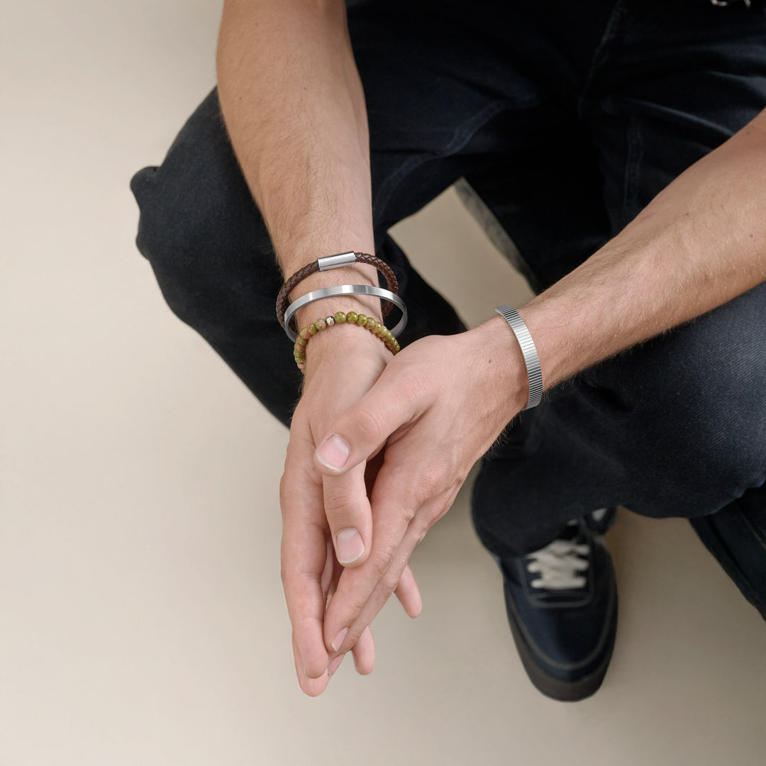 Tristan - Sleek Bangle Armband Rostfritt Stål