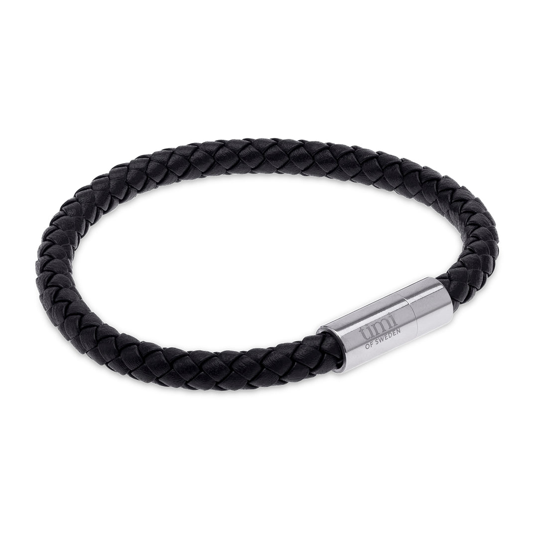 Oliver - Läderarmband Rostfritt Stål