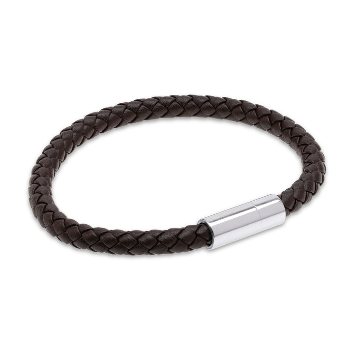 Oliver - Läderarmband Rostfritt Stål