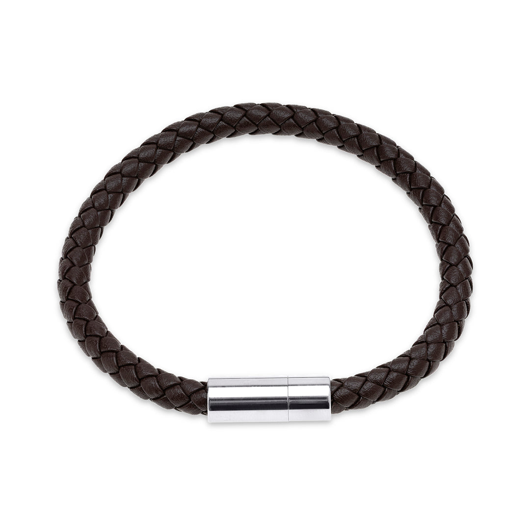 Oliver - Läderarmband Rostfritt Stål