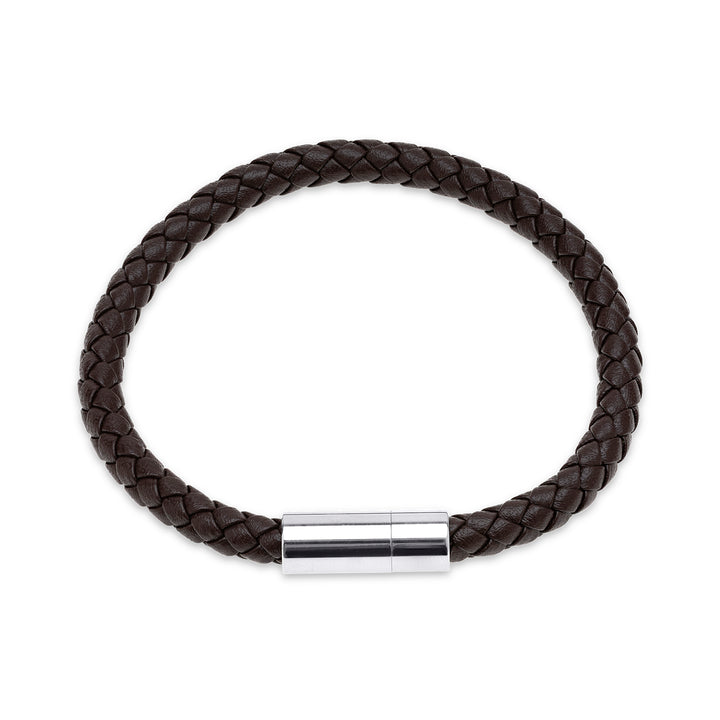 Oliver - Läderarmband Rostfritt Stål