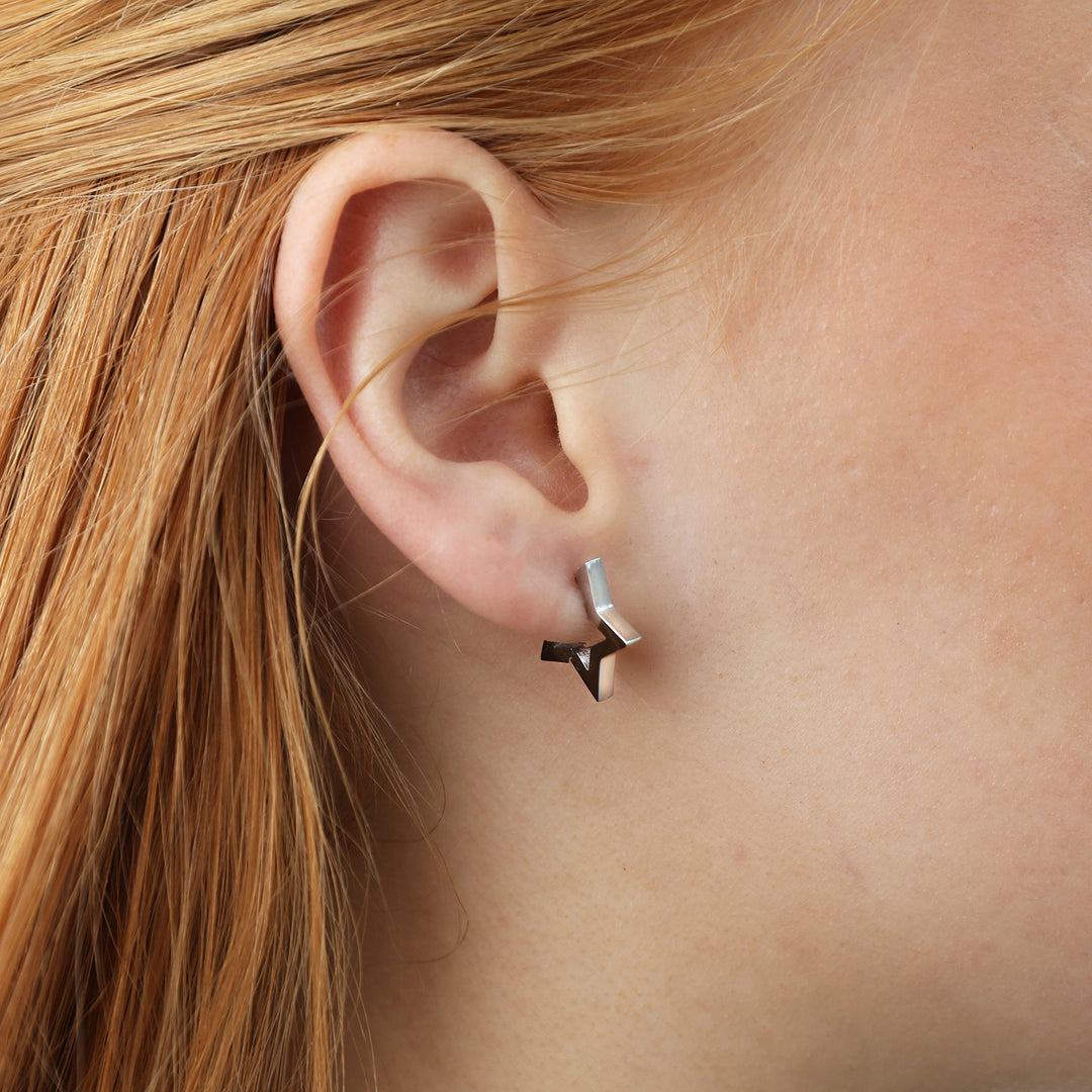 Vilda - Hoops Örhängen Stjärna Rostfritt Stål