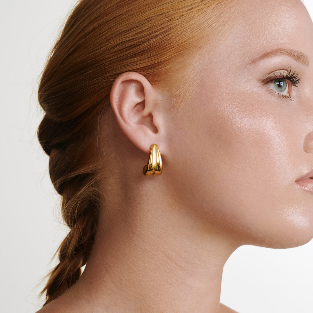 Tara - Chunky Drop Earrings Stainless Steel