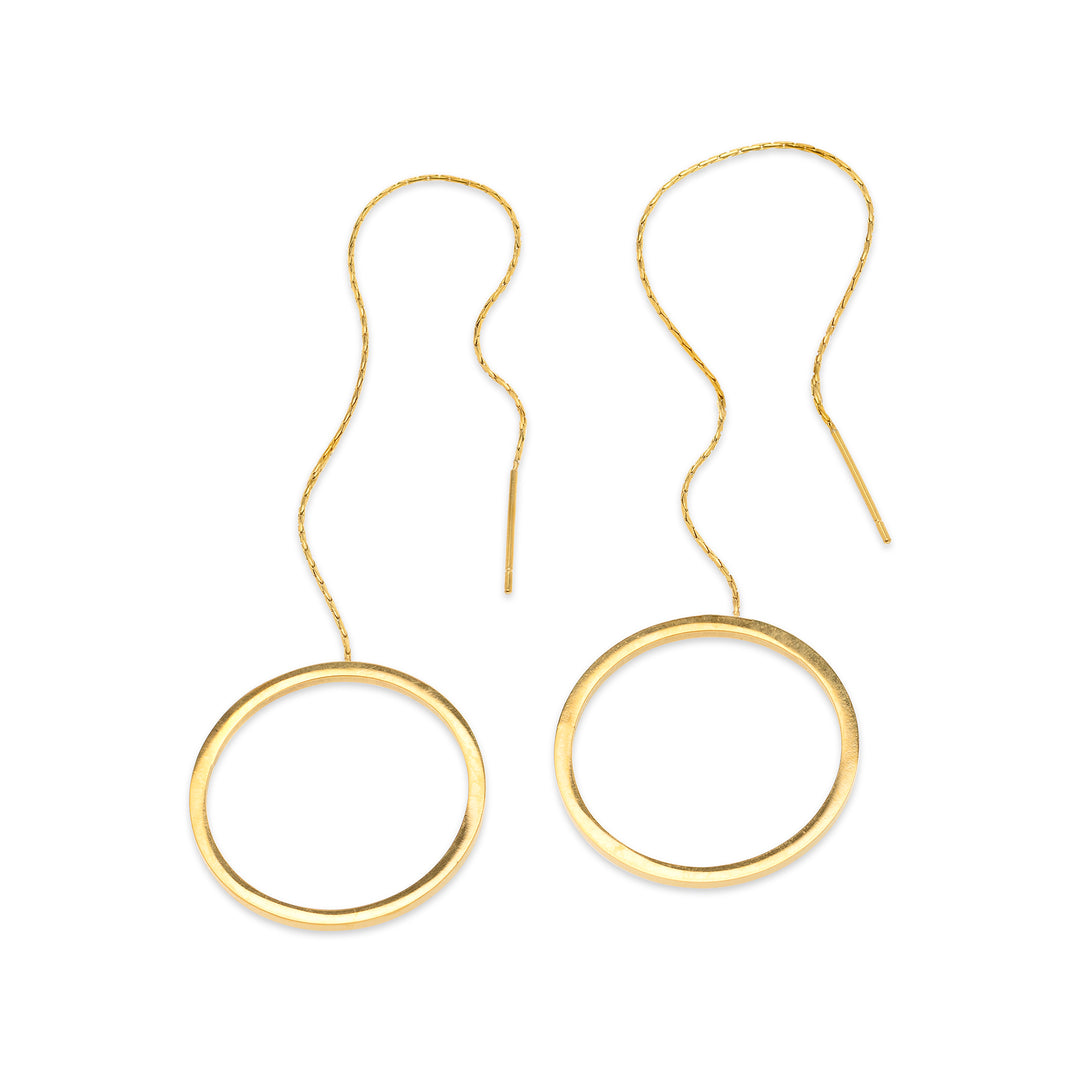 Tiril - Circle Chain Earrings Stainless Steel