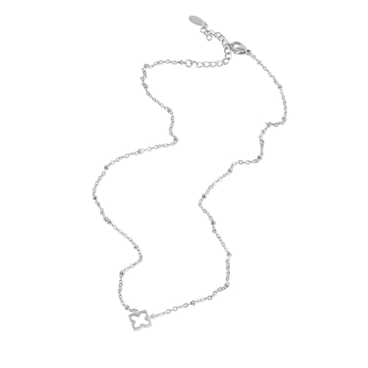Elfrida - Halsband Klöver Rostfritt Stål