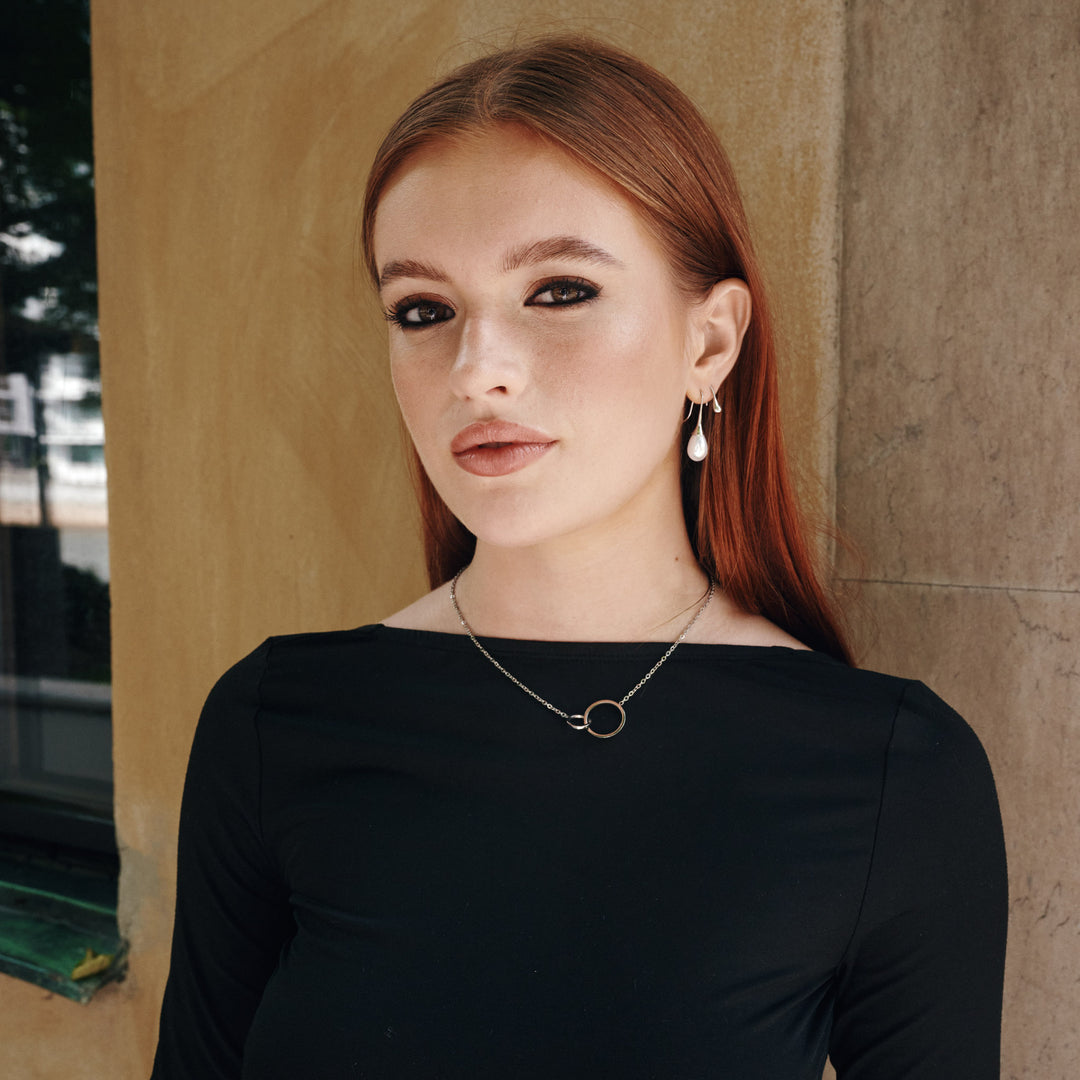 Janni - Pärlörhängen Rostfritt Stål