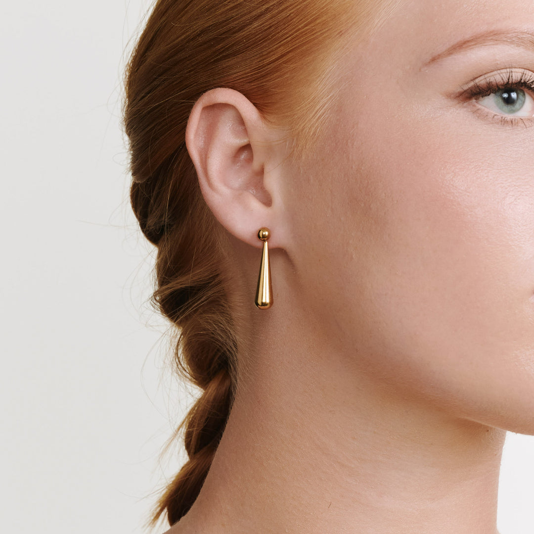 Alida - Studs Örhängen Droppe Rostfritt Stål