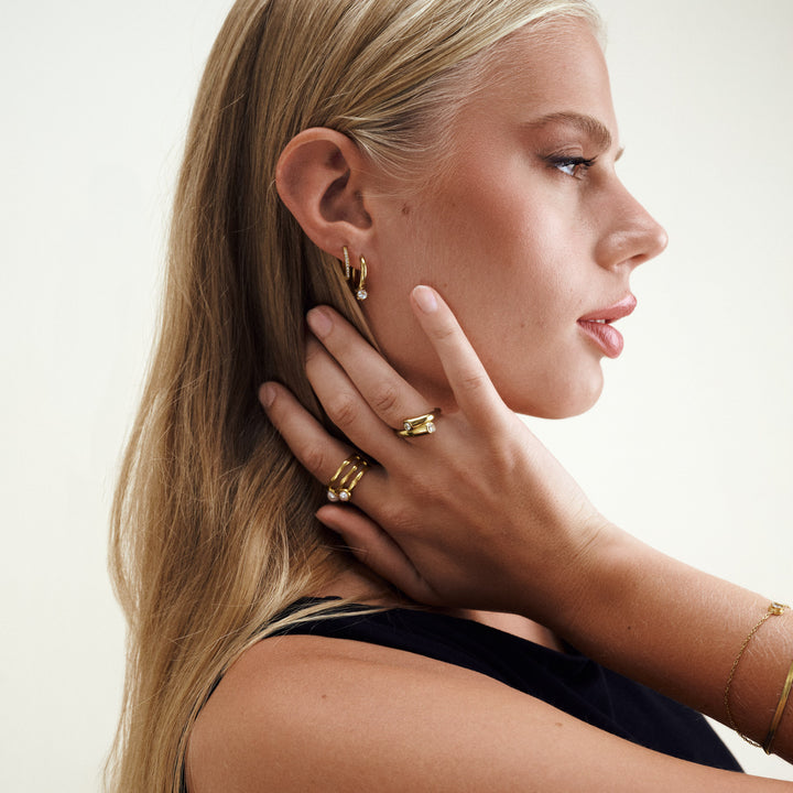 Jenina - Pärlring Rostfritt Stål