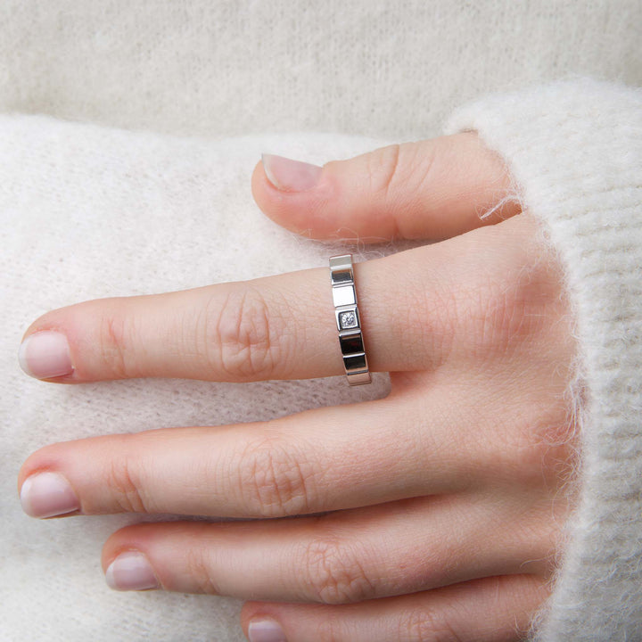 Emelyn - Crystal Ring Stainless Steel