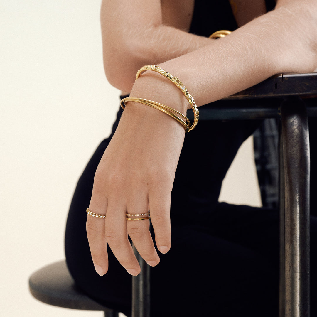 Pernilla - Kristallring Rostfritt Stål