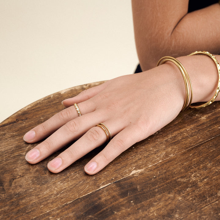 Pernilla - Kristallring Rostfritt Stål