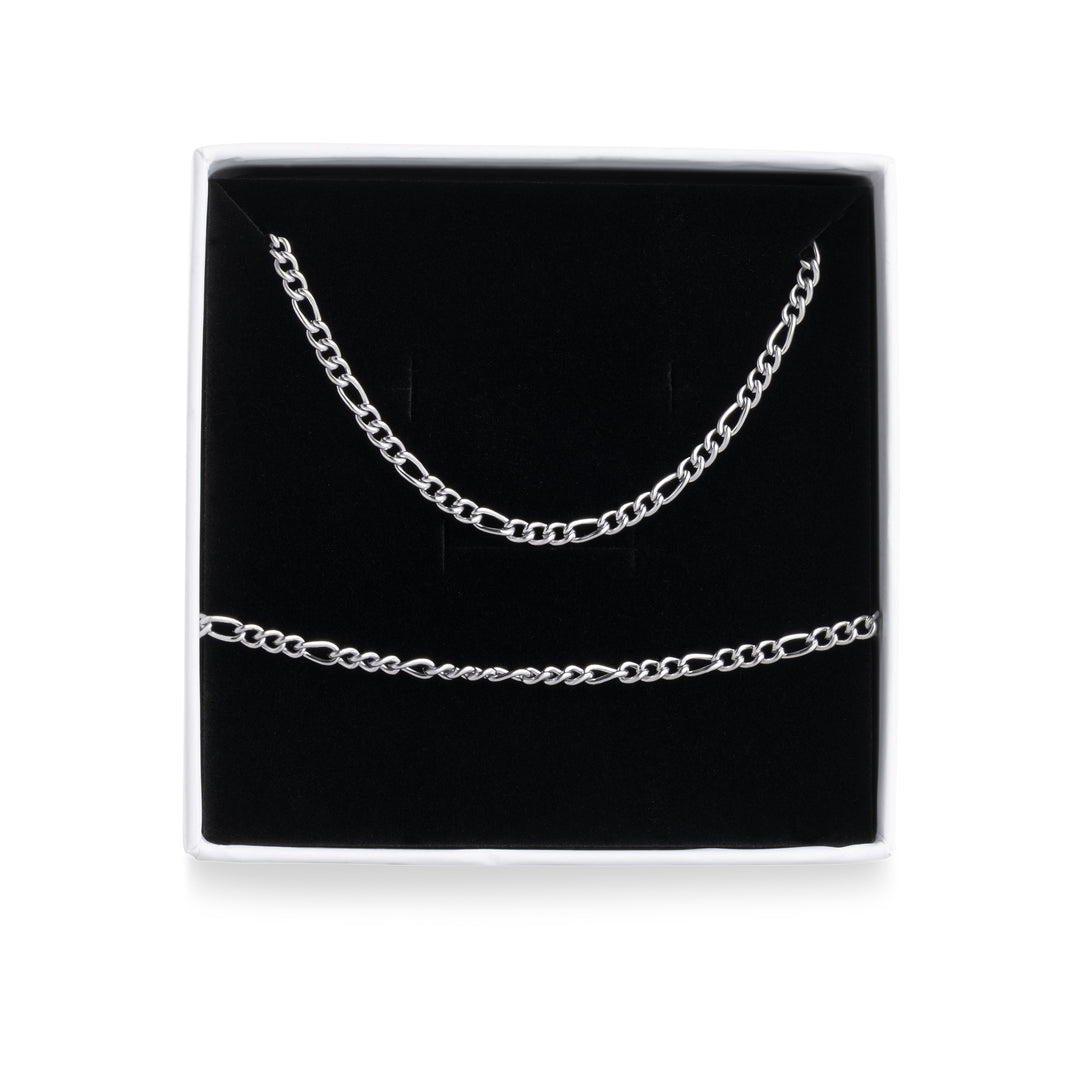 Hedda Necklace & Bracelet Set Stainless Steel