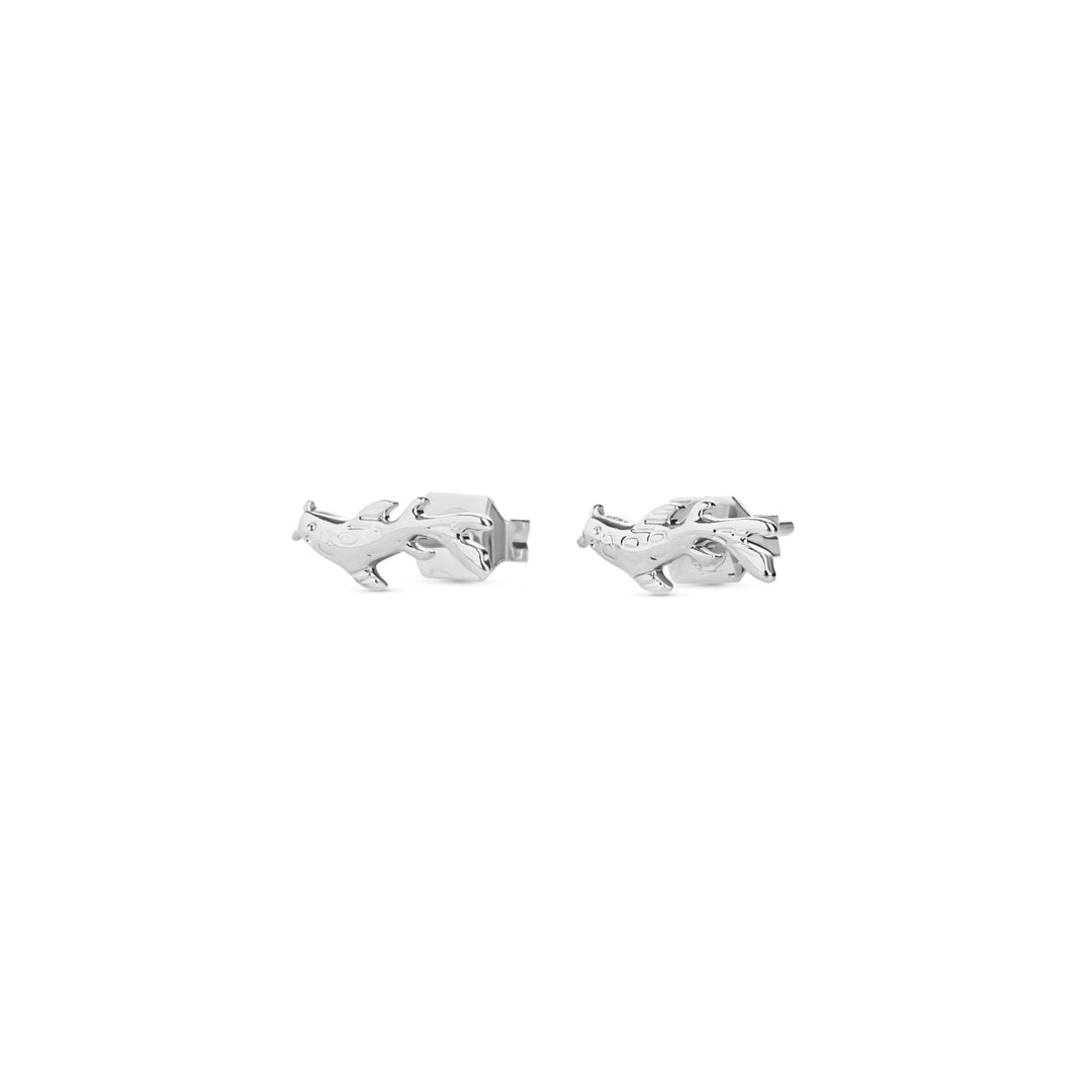 Neela - Fish Stud Earrings Stainless Steel