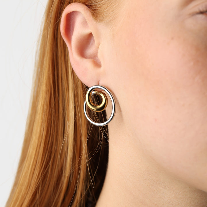 Lara - Örhängen Swirl Rostfritt Stål