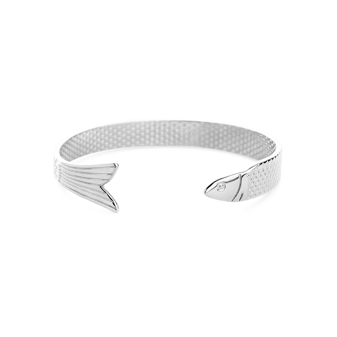 Erle - Fish Bangle Bracelet Stainless Steel