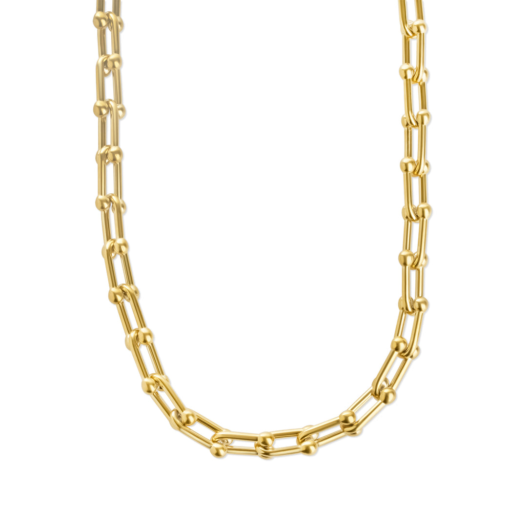 Betty - Paperclip Halskedja Rostfritt Stål