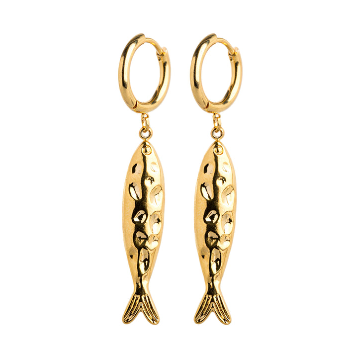 Fenja - Hoops Örhängen Fisk Rostfritt Stål