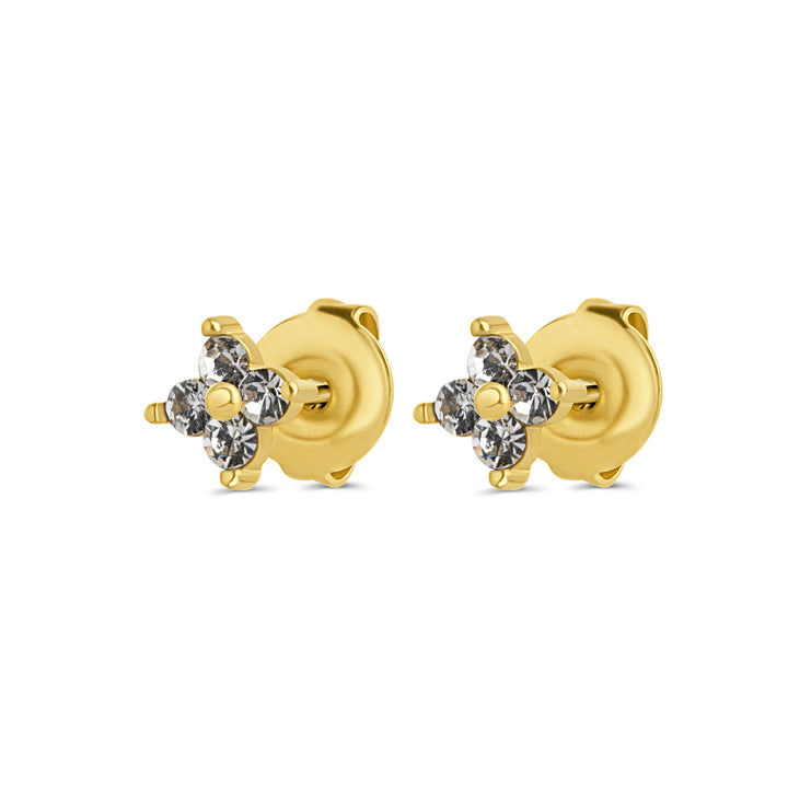 Hera - Crystal Stud Earrings Stainless Steel