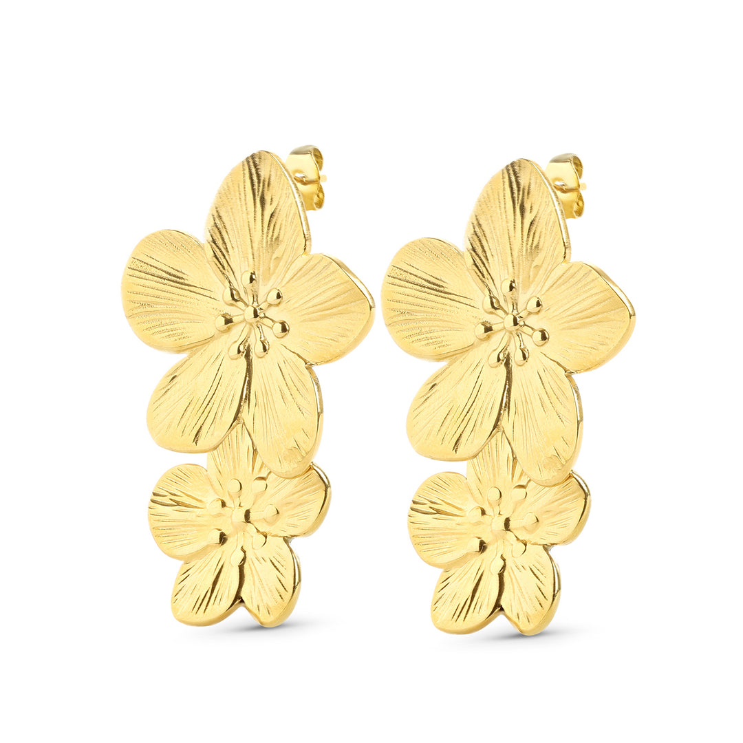 Lottie - Flower Earrings Stainless Steel